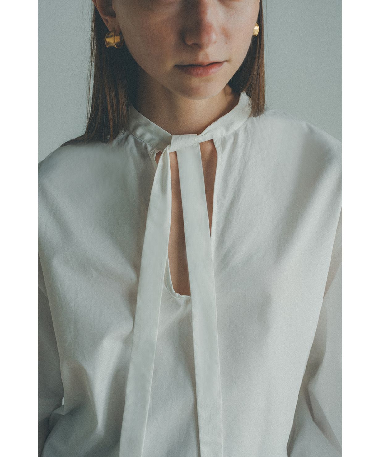 W FACE BOWTIE SHIRT Clane クラネ 完売