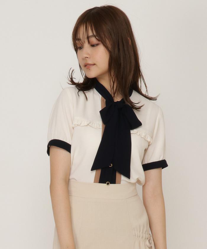 Rady - Rady バイカラーボウタイブラウス ホワイト Mサイズ 新品