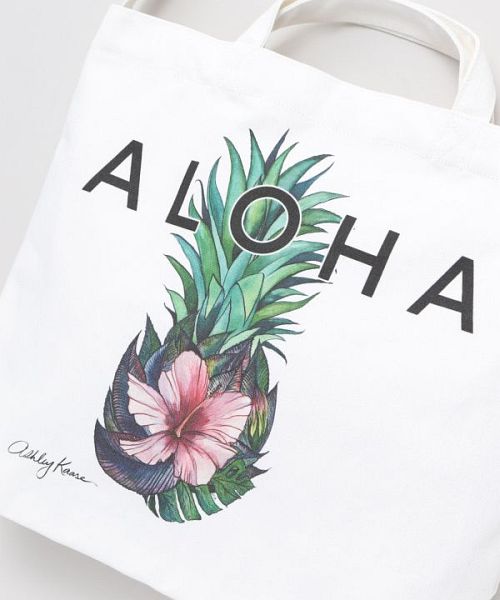 ALOHA PORTER ミニボストンバッグ アロハメタルチャーム ポーチ
