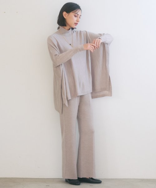 メリノウールスムースニットパンツ アナイ Anayi D Fashion
