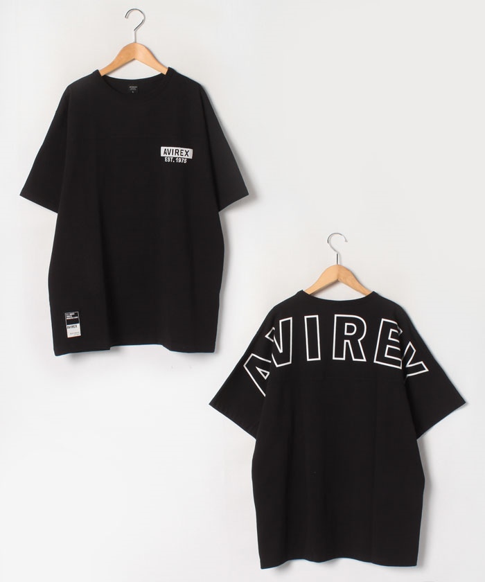 AVIREX　N3B　M　BLACK　バック・フロント・袖口にプリント AVIREX N3B M BLACK バック・フロント・袖口にプリント