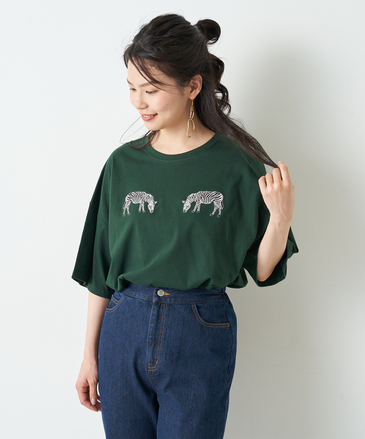 夏の装いmotto_kuma Dark Olive ANOTHER BRANCH OLIVE des OLIVE/オオカミサガラBIGT｜NICE