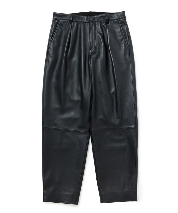 セール】シープレザー ワイドテーパードパンツ/UNISEX(504150374 セール】シープレザー ワイドテーパードパンツ/UNISEX(504150374