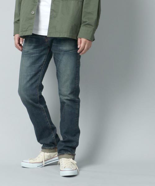 【Levi’s 511】Made & Crafted 白耳 ストレッチ デニム Levi's/リーバイス】 MADE＆CRAFTED 日本製511ダーク セルビッジ