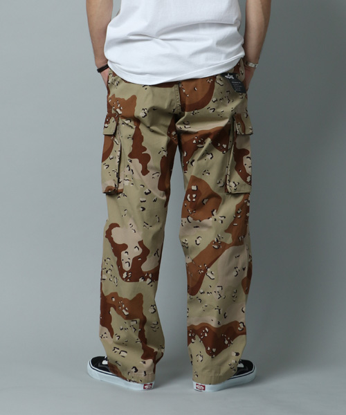 ALPHA INDUSTRIES カモフラージュカーゴパンツ 迷彩 ALPHA INDUSTRIES - ALPHA アルファ迷彩 パンツ カモフラ