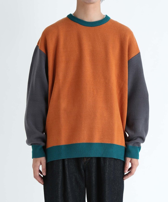 LOGAN/ローガン 別注】Color Block CrewNeck/UNISEX(504151972