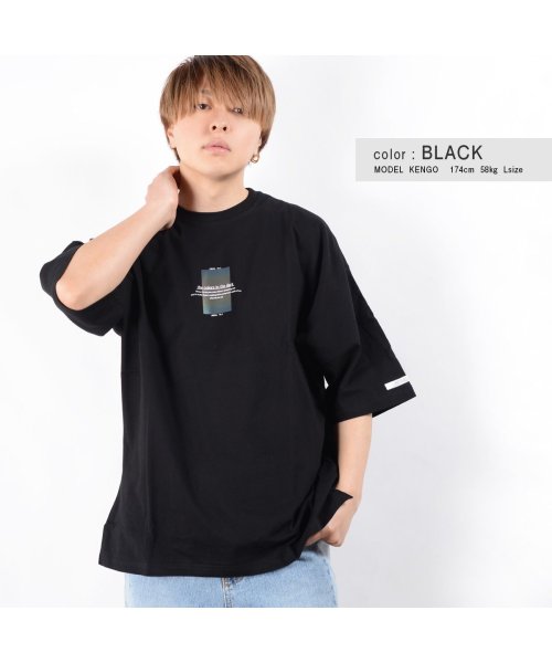 セール リフレクタープリント ドルマン Tシャツ Tシャツ メンズ ビッグt レディース ビッグシルエット Tシャツ ドルマンスリーブ 大きいサイズ トップス 半袖 ワンフォークロージング 1111clothing D Fashion