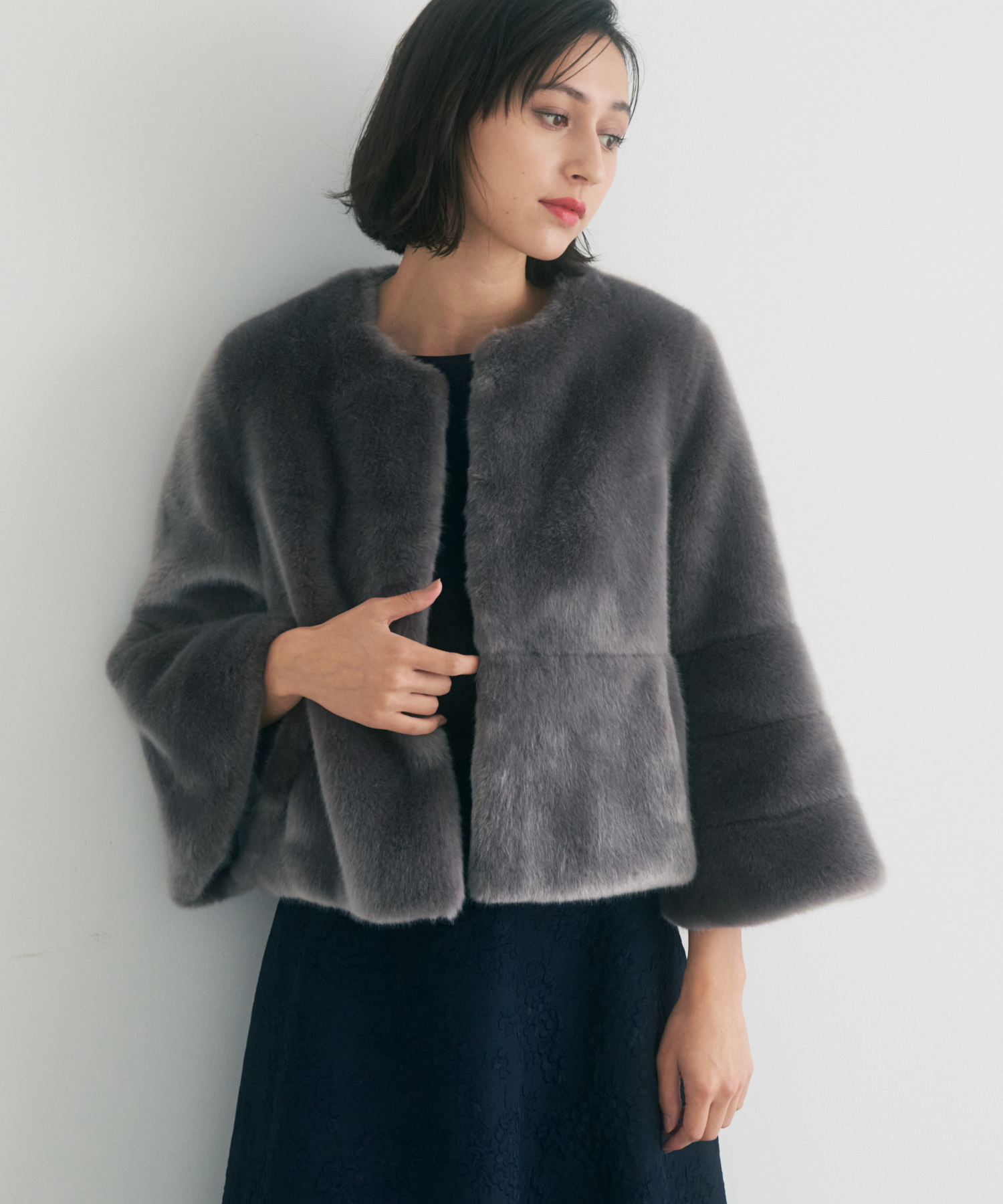 【美品】♡ANAYI♡　フェイクファーショート 美品】♡ANAYI♡ フェイクファーショート ANAYI（アナイ）の