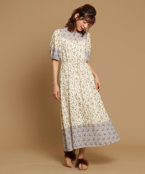 セール 50 Off バイカラーフラワーロングワンピース アナトリエ Anatelier D Fashion