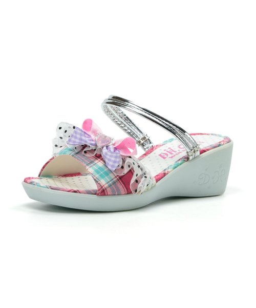 セール50 Off サンダル キッズ ジュニア サンダル 女の子 リボン かわいい つっかけ ウェッジヒール Di 3551 フットプレイス Foot Place D Fashion