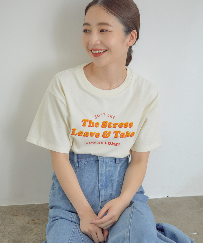 セール 30%OFF】フロッキープリントTシャツ(504157815) | ビス