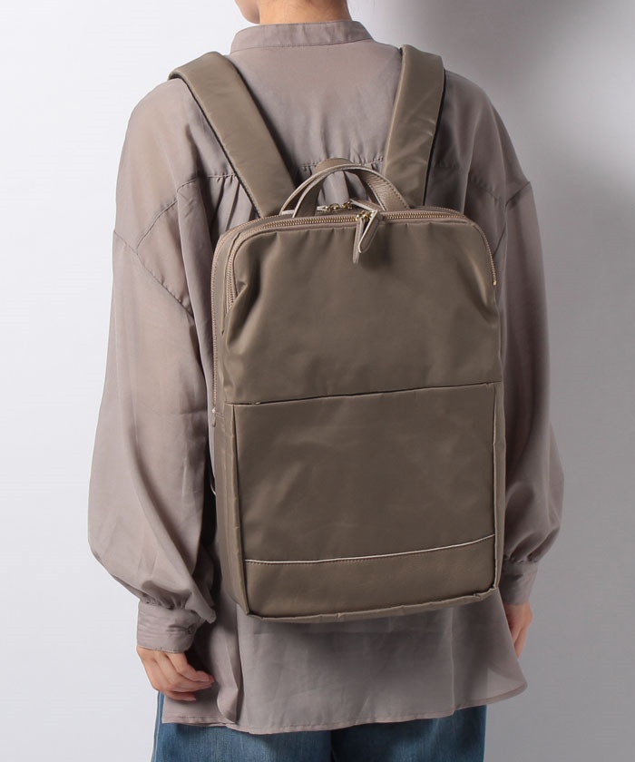 perche ナイロン×牛革PCリュック / UNBILLION | ファッション
