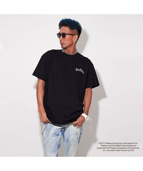 Razzi Play Boy バックプリント入りロゴ刺繍半袖tシャツ メンズ Play Boy プレイボーイ Razzis ラズ ブランド おしゃれ トップス ラズ Razz D Fashion Razzi Play Boy バックプリント入りロゴ刺繍半袖tシャツ メンズ Play Boy プレイボーイ Razzis ラズ ブランド おしゃれ トップス ラズ Razz D Fashion