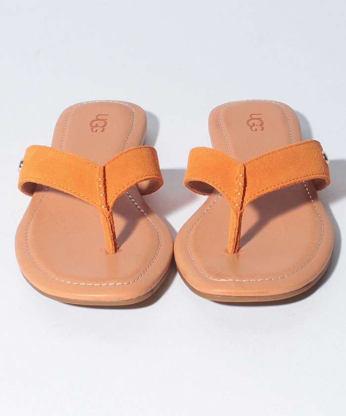セール【UGG】ナチュラルな感じがイイ♪オシャレ レザーサンダル UGG (アグ) レザー スライドサンダル SEASIDE Ⅱ SLIDE メンズ