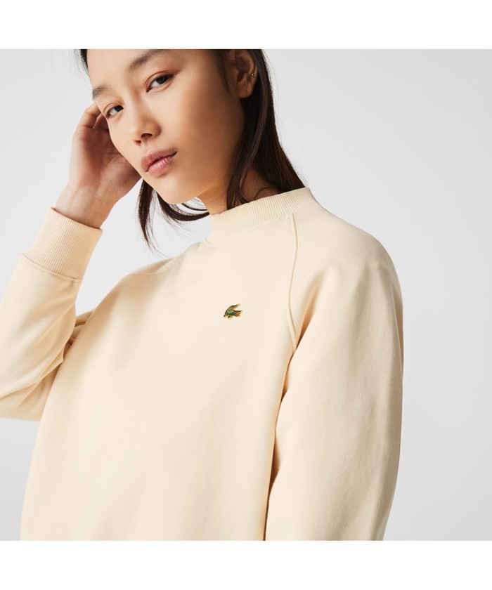セール】ラコステ LACOSTE LACOSTE L!VEメタルバッジクルー