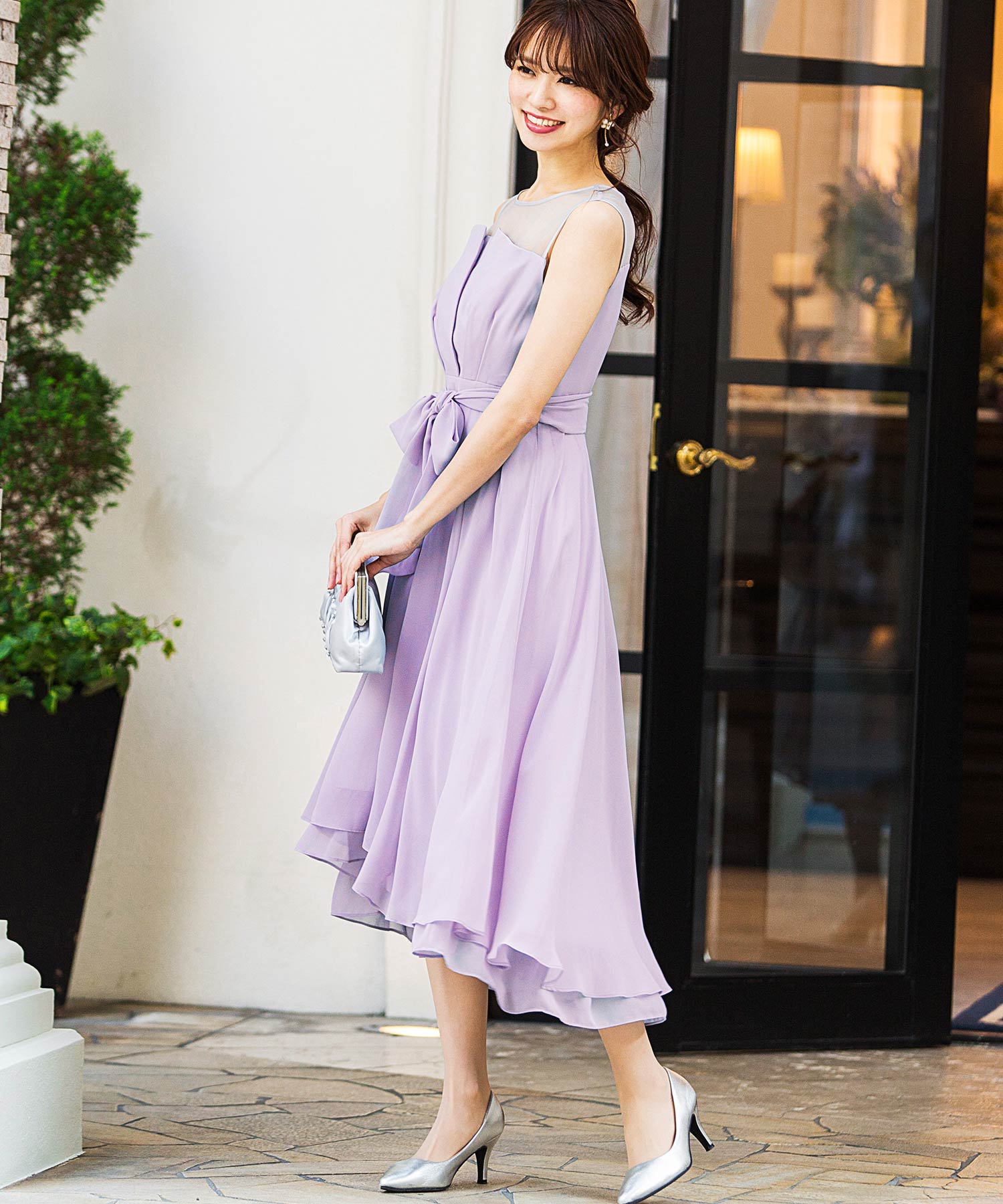新品入荷 ニアナ niana 結婚式ワンピース ビスチェ風フィッシュテール 服&ファッション小物