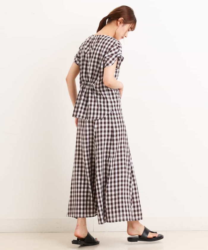 美品 アシードンクラウド ゴブラン生地/ツイード エプロンスカート 日本製 美品 アシードンクラウド ゴブラン生地/ツイード エプロン