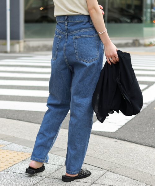 デニム バルーンパンツ レディース 大きいサイズ サルエルパンツ デニムパンツ ハイウエスト ジーンズ ボトムス ゆったり ワイド 体型カバー 細見せ 美脚 ロ ファッションレター Fashion Letter D Fashion
