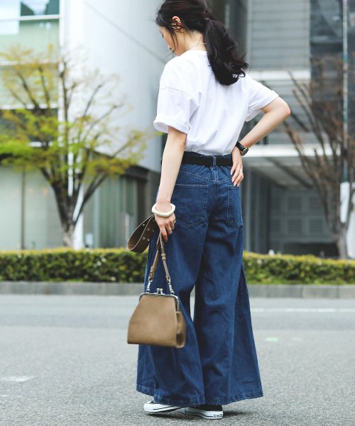 デニム バギーパンツ ワイドパンツ レディース 大きいサイズ フレア デニムパンツ パンツ ジーンズ ボトムス ゆったり ワイド 体型カバー 細見せ 美脚 ロン ファッションレター Fashion Letter D Fashion デニム バギーパンツ ワイドパンツ レディース 大きいサイズ フレア デニムパンツ パンツ ジーンズ ボトムス ゆったり ワイド 体型カバー 細見せ 美脚 ロン ファッションレター Fashion Letter D Fashion