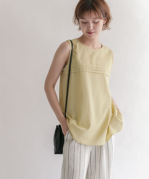 HOWDY ☺︎︎︎︎ ノースリーブ ビッグカラー セーラーカラーブラウス セール】セーラーカラーノースリーブブラウス(504168110