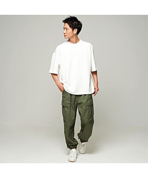 Cavaria 綾織ワイドカーゴパンツ メンズ ゆったり 太め ワイド 大きいサイズ ミリタリーパンツ 黒 白 紺 ブラック ホワイト ネイビー カジュアル キャバリア Cavaria D Fashion Cavaria 綾織ワイドカーゴパンツ メンズ ゆったり 太め ワイド 大きいサイズ ミリタリーパンツ 黒 白 紺 ブラック ホワイト ネイビー カジュアル キャバリア Cavaria D Fashion