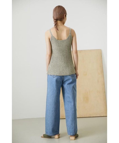 knit flare camisole - キャミソール・ベアトップ