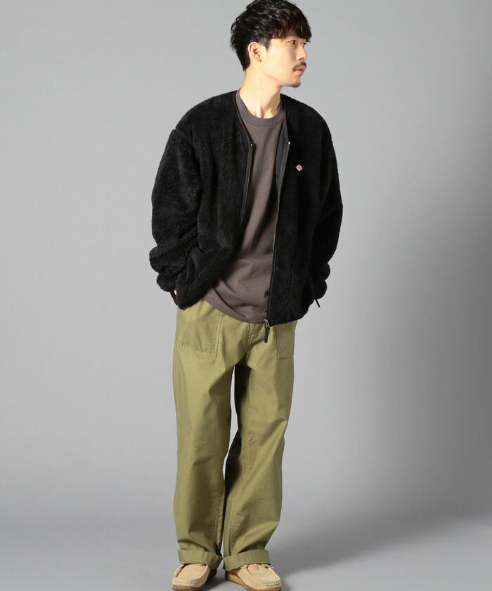 DANTON/ダントン】ハイパイル Vネックフリースカーディガン #DT DANTON/ダントン】ハイパイル Vネックフリースカーディガン #DT