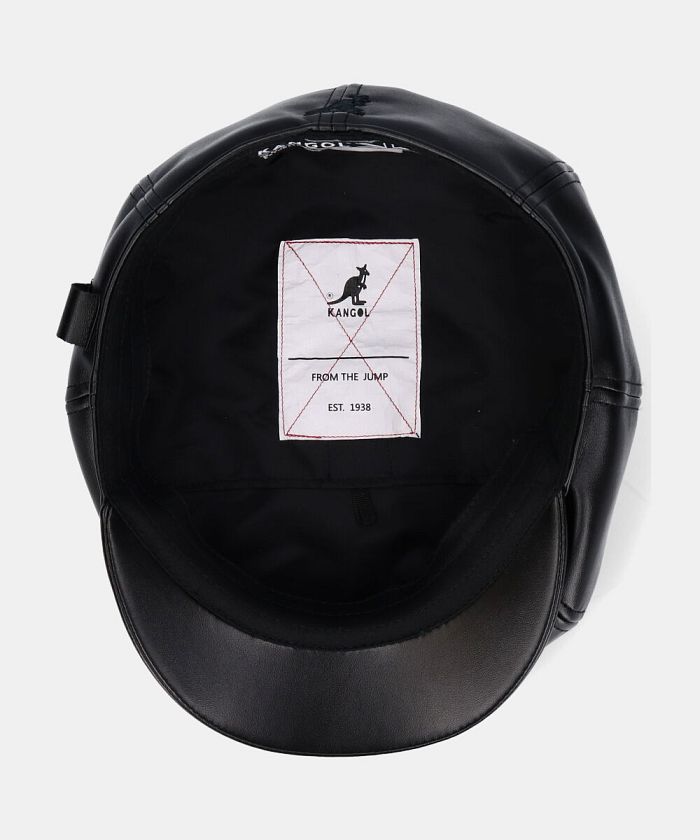 KANGOL FAUX LEATHER CAP サイズL BLACK セール 40%OFF】カンゴール KANGOL KANGOL Faux Leather Cap