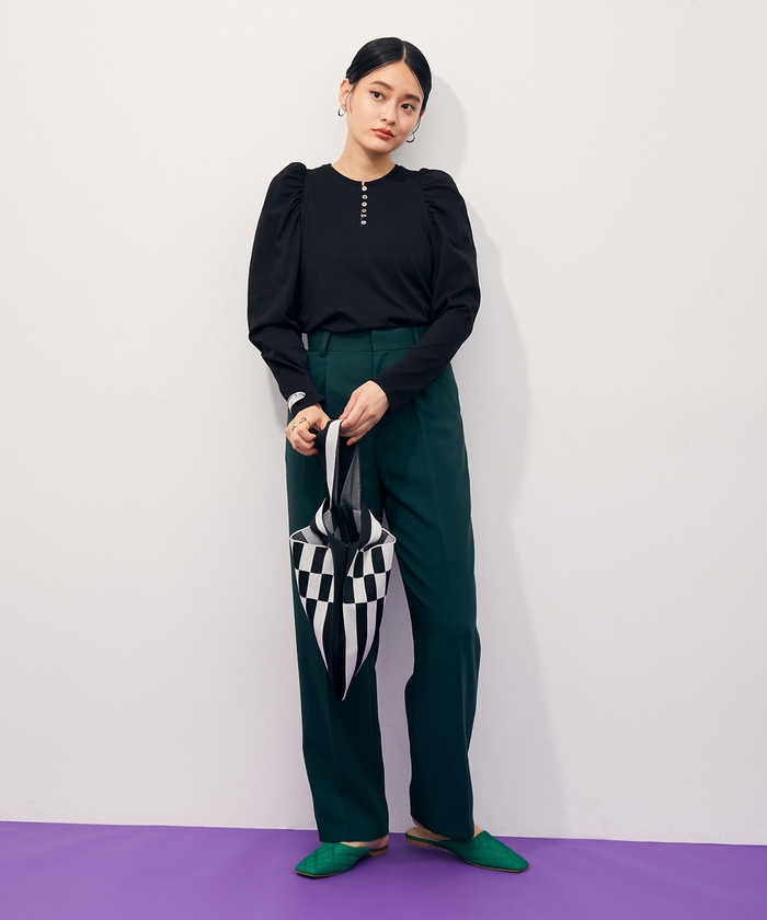 セール 20%OFF】フロントボタンパフスリーブTEE(504179317