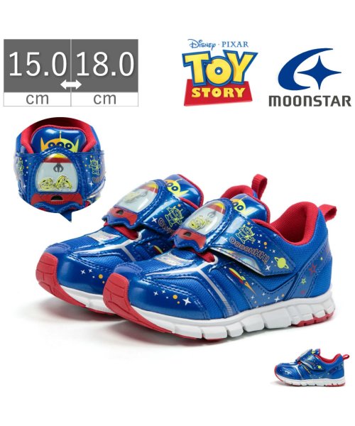 キッズ 男の子 ムーンスター Moonstar スニーカー ディズニー Disney トイストーリー マジックテープ ベルクロ Tkhs Dnc12 ムーンスター Moonstar D Fashion