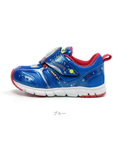 キッズ 男の子 ムーンスター Moonstar スニーカー ディズニー Disney トイストーリー マジックテープ ベルクロ Tkhs Dnc12 ムーンスター Moonstar D Fashion