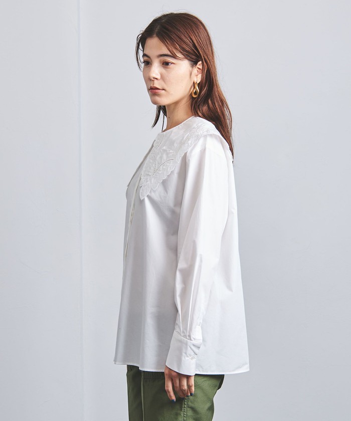 UNITED ARROWS UWFM エンブロイダリーカラー 2WAY ブラウス UNITED ARROWS（ユナイテッドアローズ）の「UWFM エンブロイ
