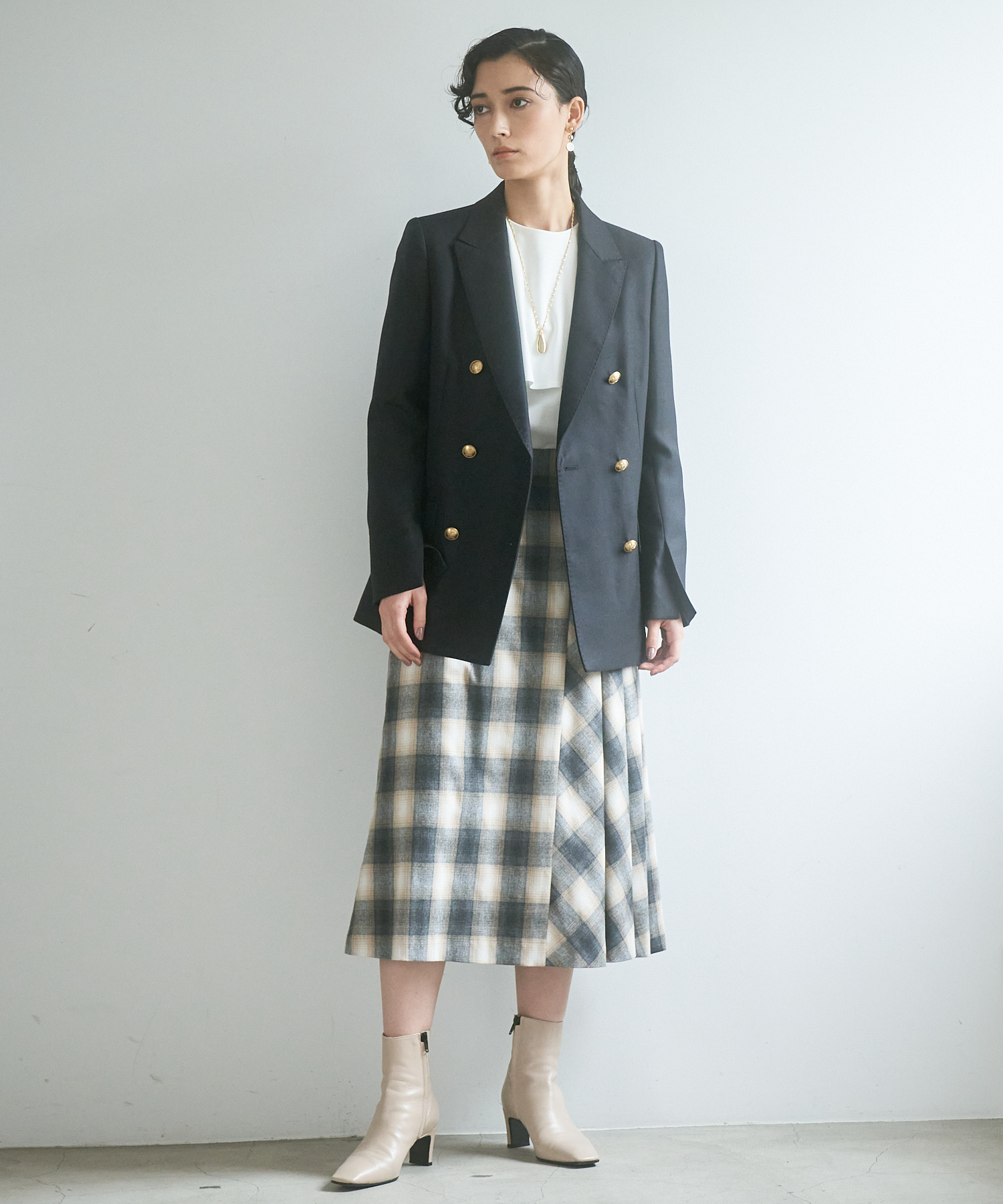 羽織 アナイ ブレザー ダブル ジャケット キャメル38 金ボタン 日本価格 wakelmed.com