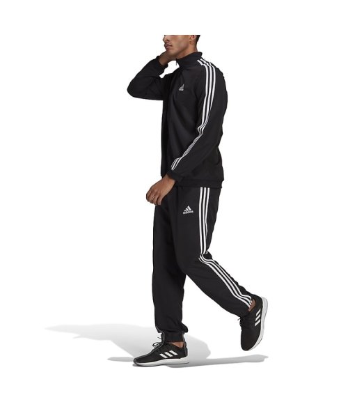 セール 28 Off アディダス メンズ エアロレディ エッセンシャルズ 3ストライプス トラックスーツ Aeroready Essentials Regular Fit 3 S アディダス Adidas D Fashion