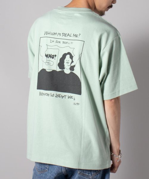 セール イラストレーター オガワ Ogwillust コラボtシャツ Which Is Real Me Gloster Gloster D Fashion