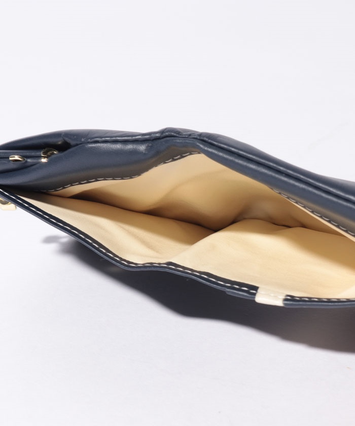 キタムラケイツウ KitamuraK2 牛革口金二つ折り財布 Pー338