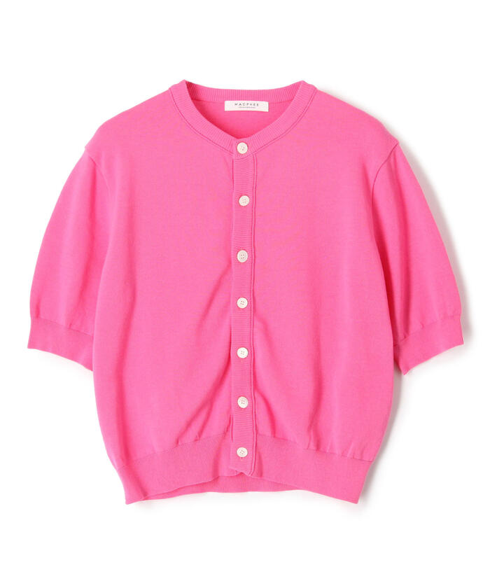セール 30%OFF】ドライコットン ハーフスリーブカーディガン