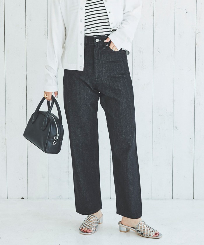 セール62%OFF】ハイライズストレートデニムパンツ(WEB限定サイズ