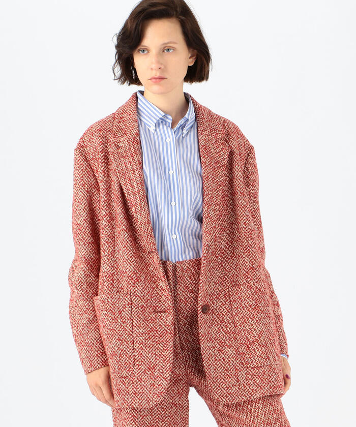 セール 30%OFF】ネップツイード コートジャケット(504189576 セール 30%OFF】ネップツイード コートジャケット(504189576
