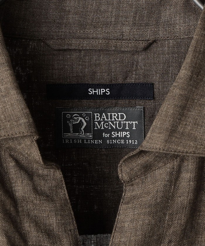 セール】SHIPS: BAIRD MCNUTT リネン プルオーバー カプリシャツ