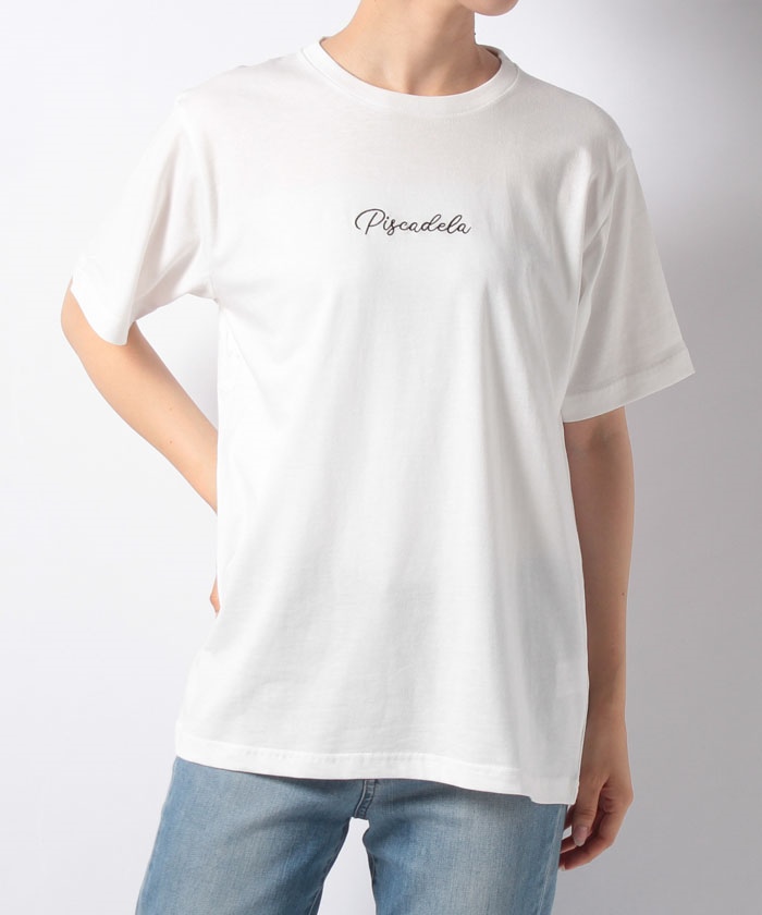 セール】ロゴ刺繍Tシャツ(504150633) | ウィゴー(WEGO) - d fashion