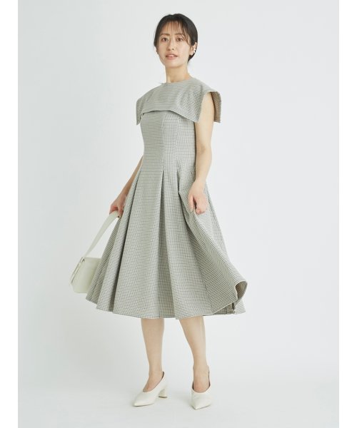 フレアカラーフィット フレアワンピース セルフォード Celford D Fashion フレアカラーフィット フレアワンピース セルフォード Celford D Fashion