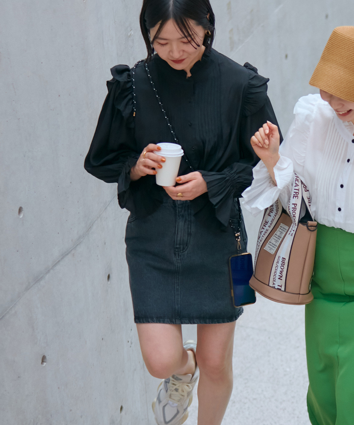 p129.13 evisu donna 日本製　迷彩柄　シャツ　フリルブラウス p129.13 evisu donna 日本製 迷彩柄 シャツ フリルブラウス