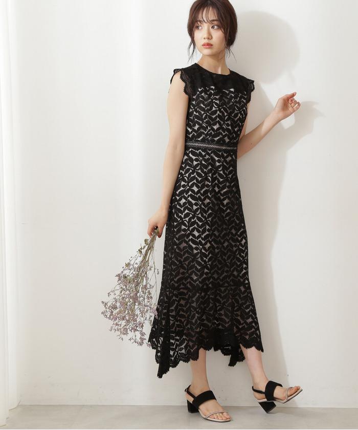 クーポン】【セール 20%OFF】《Lou Lou Fee》レースタイトドレス