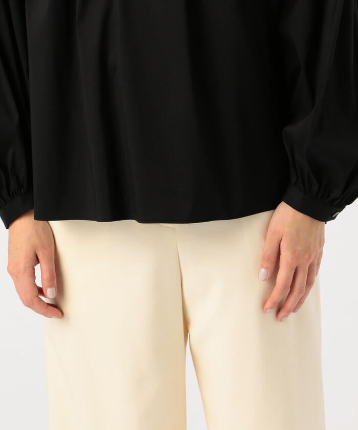 セール 40%OFF】ストレッチブロード ヨークギャザーブラウス