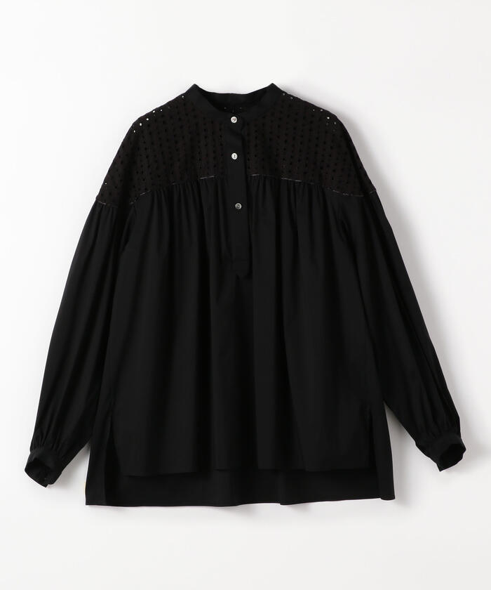 セール 40%OFF】ストレッチブロード ヨークギャザーブラウス
