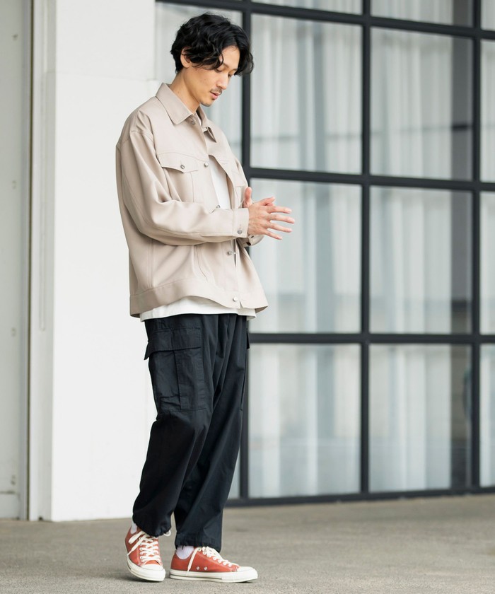 美品✨BASIC AND ACCENT リップストップペイズリー カーゴパンツ パンツ | BINGOYA