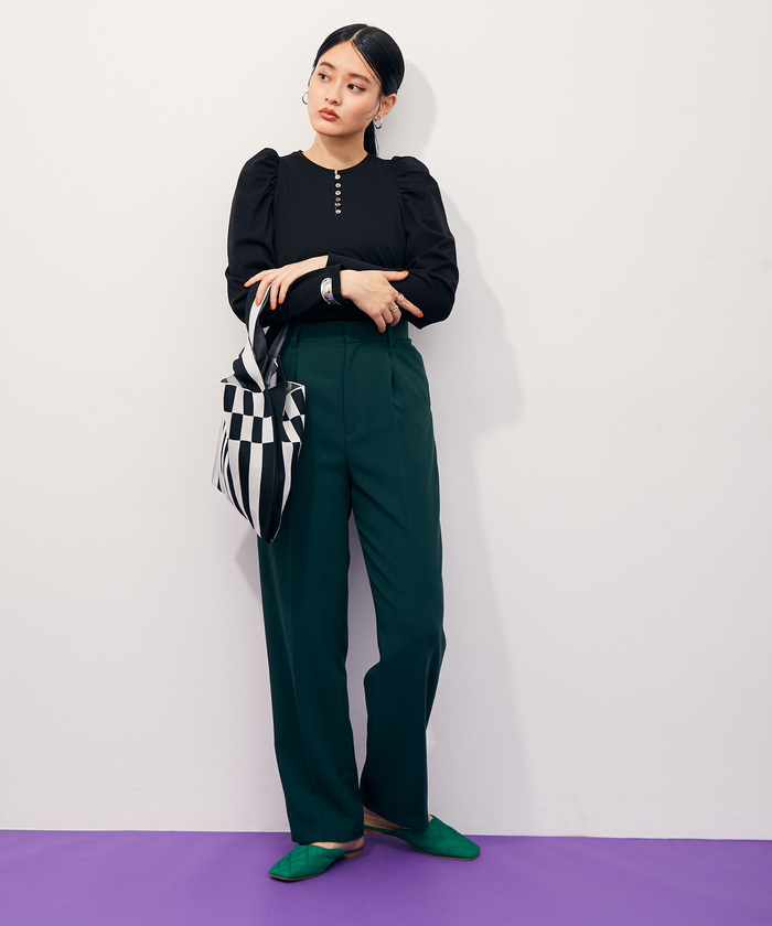 セール 20%OFF】フロントボタンパフスリーブTEE(504179317
