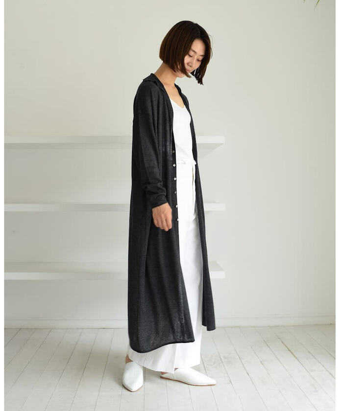セール】 コットンカシミヤシルク ハイネックカーディガン