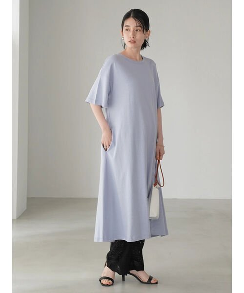 ライトスラブ半袖カットワンピース アメリカン ホリック American Holic D Fashion